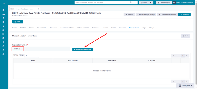 Adding Registration Number-2