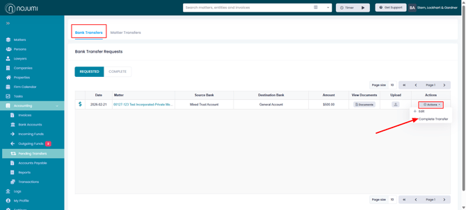 Bank Transfer Approval 1