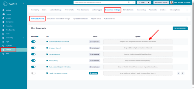 Letterhead Settings-New Method