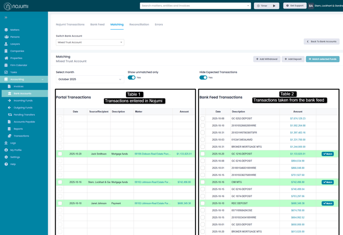 Matching Page Layout