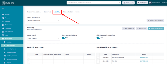 Matching Page Location