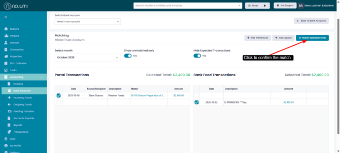 Matching Page Same Amount Different Date-2