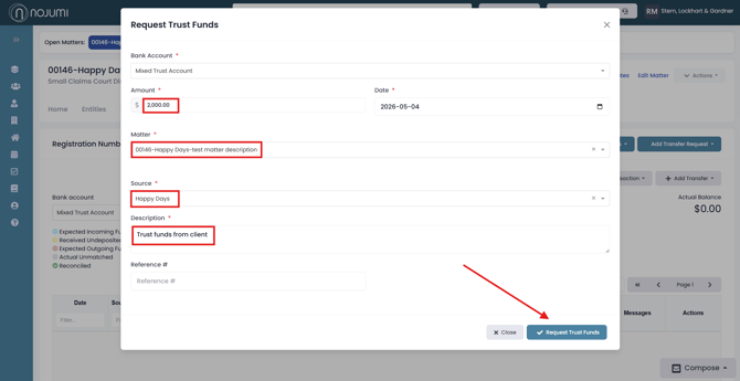 Request trust funds help page photo 1